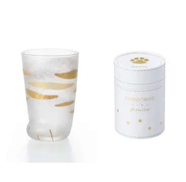 D6119 金箔線條貓杯禮盒 