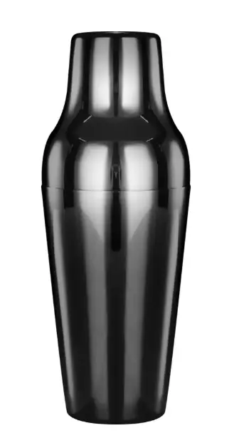AD-0009 304不鏽鋼 法式雪克杯 650ml(亮黑色) 