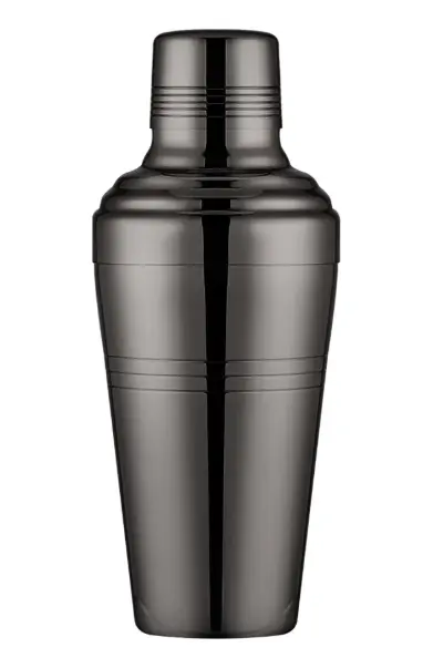 AD-0011 304不鏽鋼 日式加厚三節式雪克杯 510ml(亮黑色) 