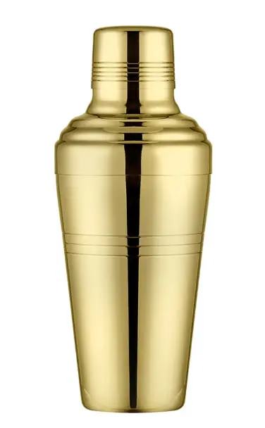 AD-0013 304不鏽鋼 日式加厚三節式雪克杯 510ml(金色) 