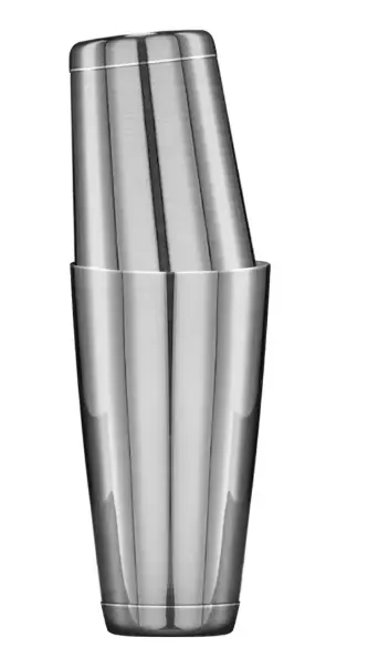 AD-0028 304不鏽鋼 帶底波士頓雪克杯850ml/600ml(砂面銀色) 