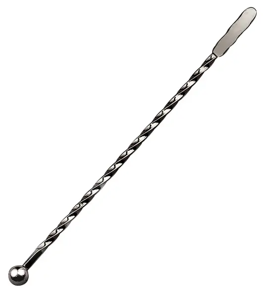 AD-0129 304不鏽鋼攪拌棒螺紋款 19cm(黑色) 