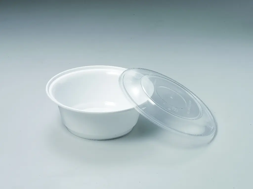 BE-AHD-8320-1 AHD-8320 圓形餐盒28oz 50P*3/箱 179硬蓋（白）
