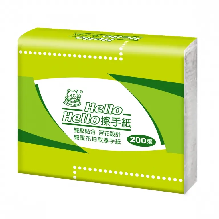A30801-1 擦手紙(綠) 200張*20包/箱