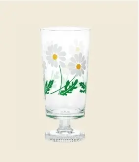 [D1900] D1900 昭和高腳杯 雛菊 