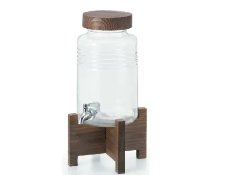 [D8635] D8635 日製附木架燒酌瓶5L 