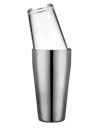 [AD-0018] AD-0018 玻璃波士頓雪克杯
480/850ml(砂面銀色) 