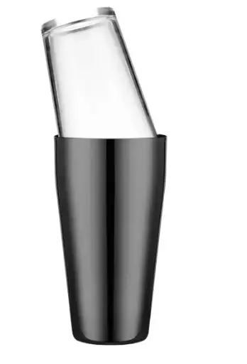 [AD-0019] AD-0019 玻璃波士頓雪克杯
480/850ml(電鍍黑色) 