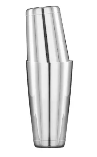 [AD-0027] AD-0027 304不鏽鋼 帶底波士頓雪克杯850ml/600ml(鏡面銀色) 