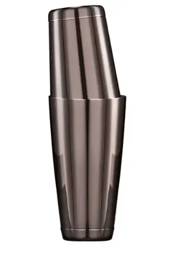 [AD-0031] AD-0031 304不鏽鋼 帶底波士頓雪克杯850ml/600ml(電鍍黑色) 