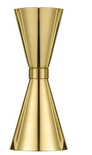 [AD-0048] AD-0048 304不鏽鋼 刻度盎司杯 30/45ml(金色) 