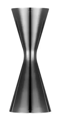 [AD-0055] AD-0055 304不鏽鋼 刻度盎司杯一體成形款 30/45ml(亮黑色) 