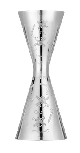 [AD-0063] AD-0063 304不鏽鋼 刻度盎司杯一體成形骷髏頭款
30/45ml 