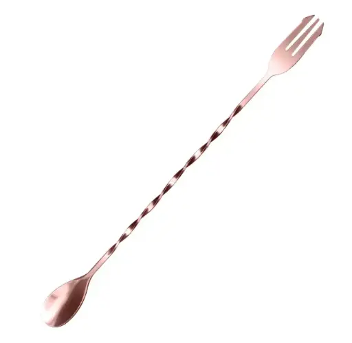 [AD-0094] AD-0094 304不鏽鋼吧叉匙
32cm(電鍍玫瑰金色) 