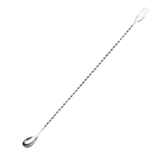 [AD-0117] AD-0117 304不鏽鋼吧匙密集螺紋款50cm(銀色) 