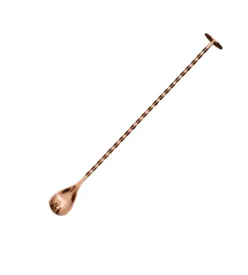 [AD-0122] AD-0122 304不鏽鋼吧平匙密集螺紋27cm
(電鍍玫瑰金色) 