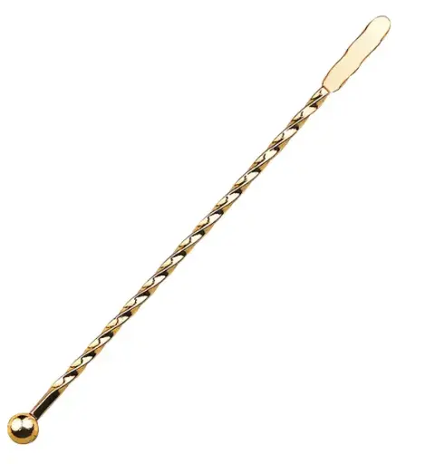 [AD-0127] AD-0127 304不鏽鋼攪拌棒螺紋款 19cm(金色) 