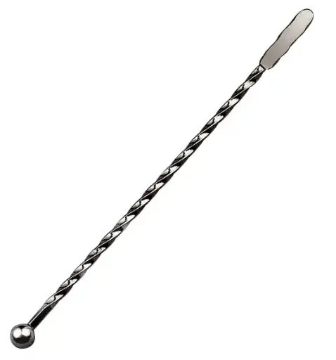 [AD-0129] AD-0129 304不鏽鋼攪拌棒螺紋款 19cm(黑色) 