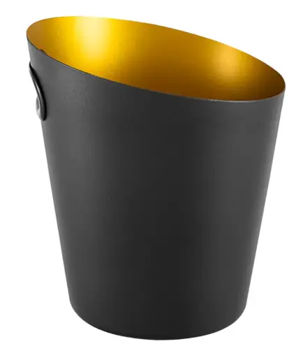 [AD-0185] AD-0185 手提不鏽鋼斜口冰桶
5L(外黑內金色) 