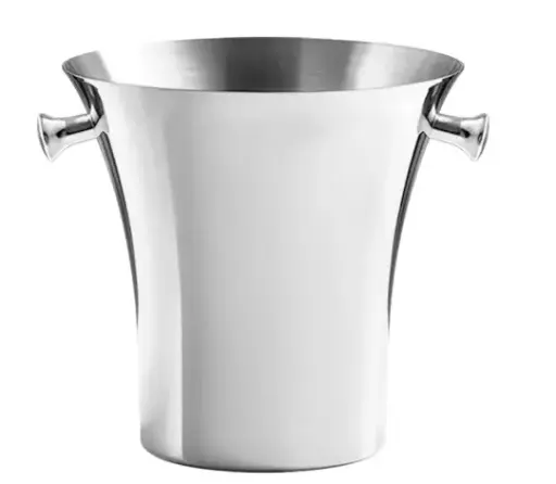 [AD-0190] AD-0190 歐式加厚不鏽鋼冰桶縮腰款 5L(銀色) 