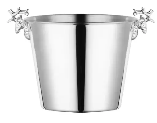 [AD-0202] AD-0202 不鏽鋼鹿角冰桶 12L (不鏽鋼原色) 