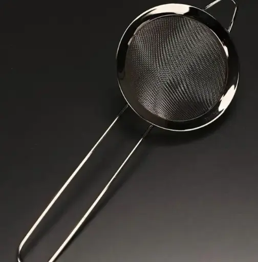 [AD-0233] AD-0233 304不鏽鋼 單層尖頭濾網 9cm(黑色) 