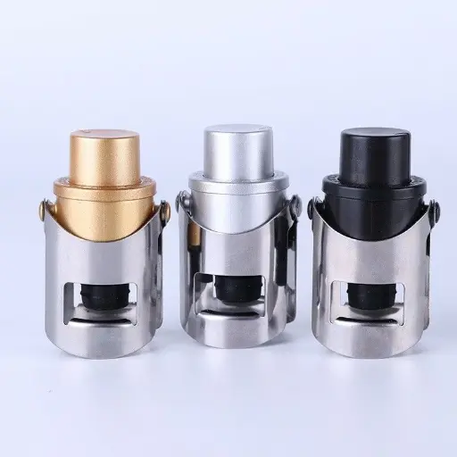 [AD-0305] AD-0305 可加壓氣泡酒塞
(銀/黑/金) 