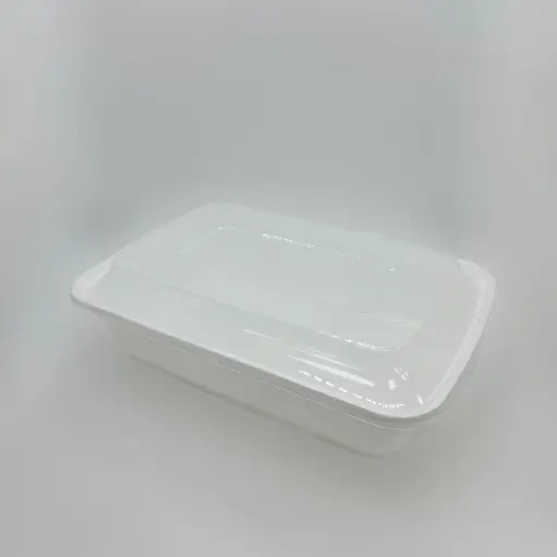 [BE-AHD-088D-1] BE-AHD-088D-1 AHD-088D 方形餐盒32oz 50P*3/箱（白）