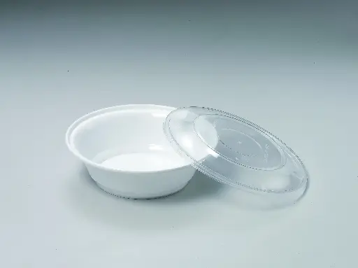 [BE-AHD-009-1] BE-AHD-009-1 AHD-009 圓形餐盒24oz 50P*3/箱 179硬蓋（白）
